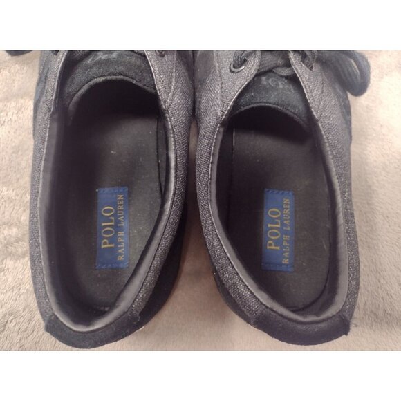 Polo Ralph Lauren Halmore Canvas Fashion Sneaker Sport Suede Gray Mens 13 D - Picture 7 of 11